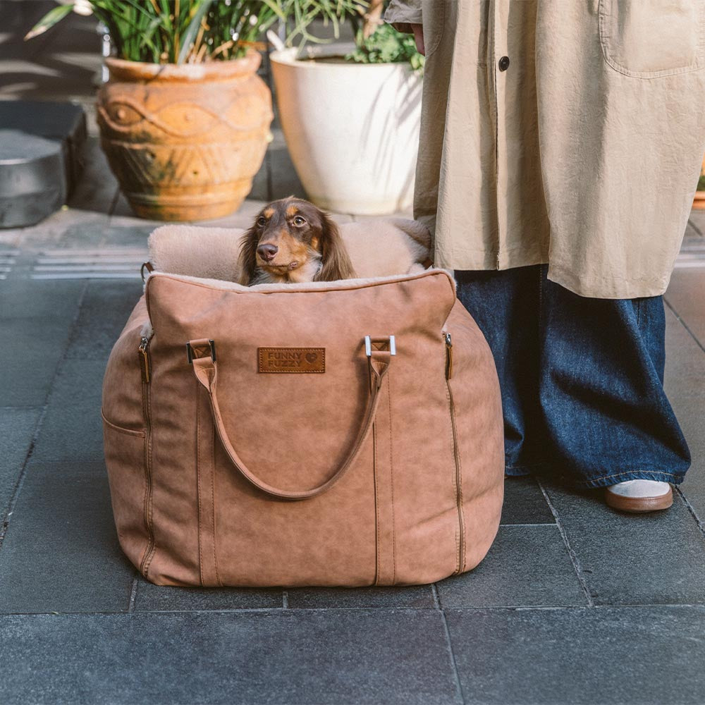 Grand siège d'auto rehausseur de transport pour chien, moelleux, chaud et sûr, antidérapant, Ride et Rover