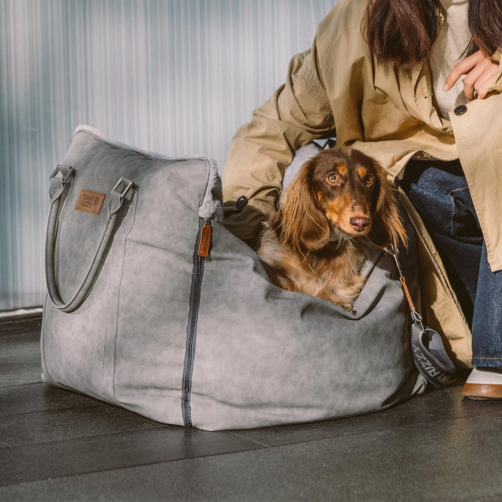 Grand siège d'auto rehausseur de transport pour chien, moelleux, chaud et sûr, antidérapant, Ride et Rover