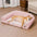 Fluffy Stripe Washable Orthopedic Dog & Cat Sofa Bed - Latte Nooki