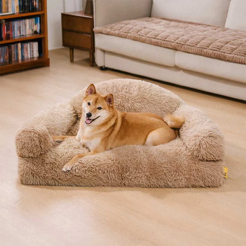 Plush Warm Removable Sponge Orthopedic Dog Sofa Bed - FluffyHaven