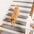 New Zealand Wool Blend Stair Protectors Tape Free Washable Carpet Stair Treads