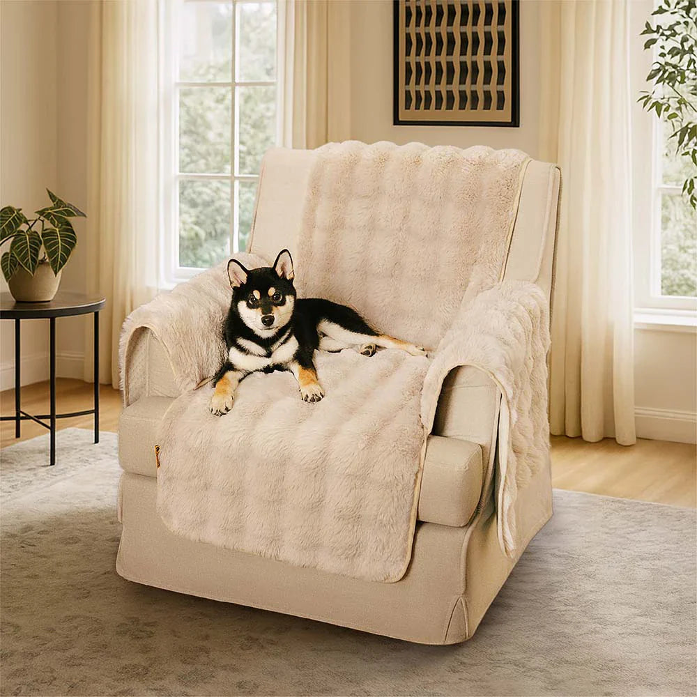 Water-resistant Fluffy Soft Furniture Protector Sofa Cover-EverDry