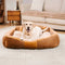 Vintage Large Cozy Calming Sofa Dog Bed