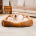 Vintage Large Cozy Calming Sofa Dog Bed