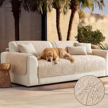 Water-Repellent Brushed Fabric All-Season Breathable Non-Slip Outdoor Sofa Cover