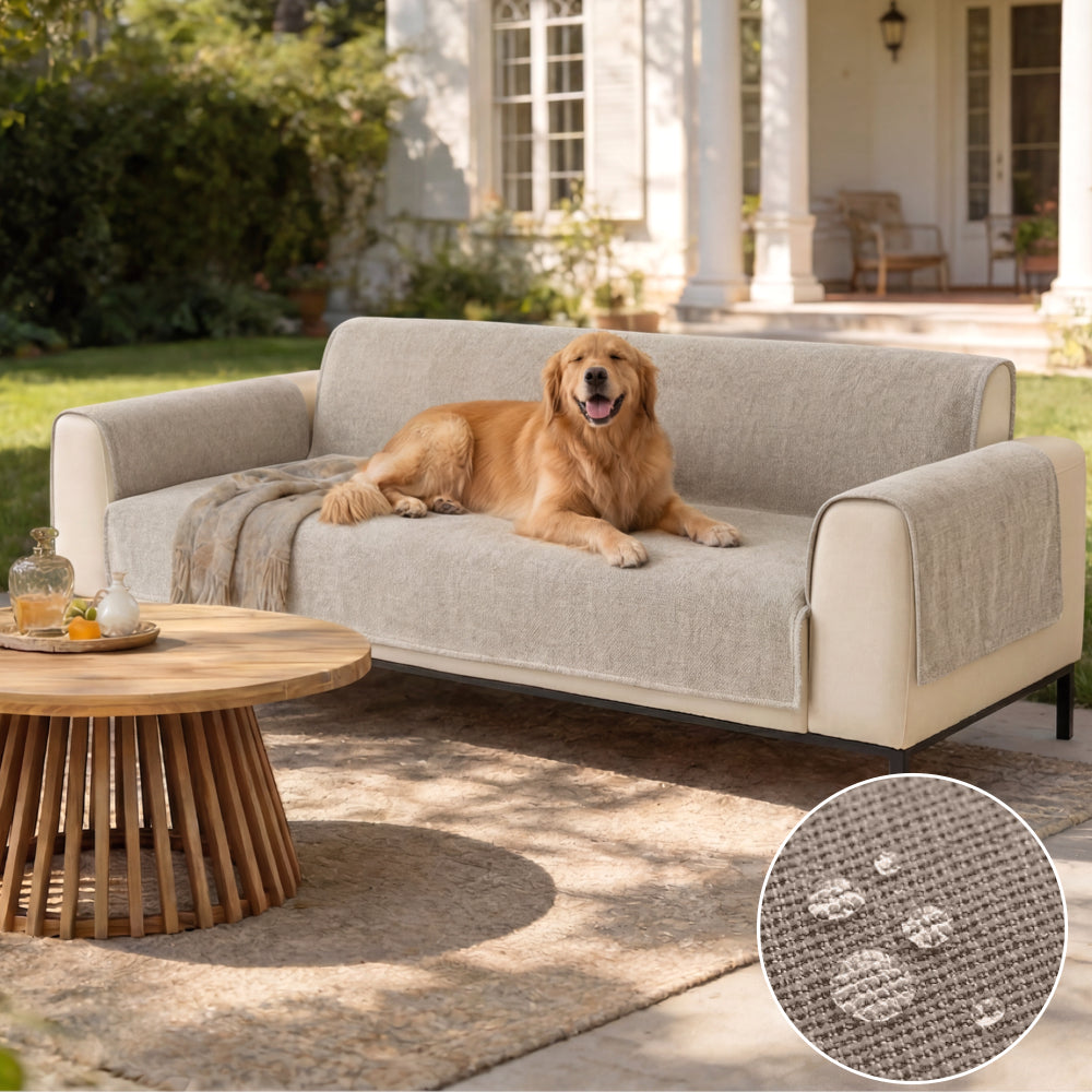 One-Piece Chenille Scratch-Resistant Durable Water-Repellent Non-Slip Outdoor Sofa Cover