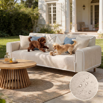 Waterproof Antimicrobial Simple Chenille Fabric Anti-scratch Outdoor Sofa Cover