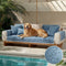 Waterproof Antimicrobial Simple Chenille Fabric Anti-scratch Outdoor Sofa Cover