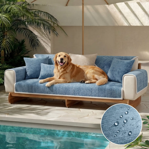 Waterproof Antimicrobial Simple Chenille Fabric Anti-scratch Outdoor Sofa Cover