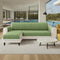All-Season Anti-Slip Striped Pet Rug Furniture Protector with Armrest Outdoor Sofa Cover - Keep Still