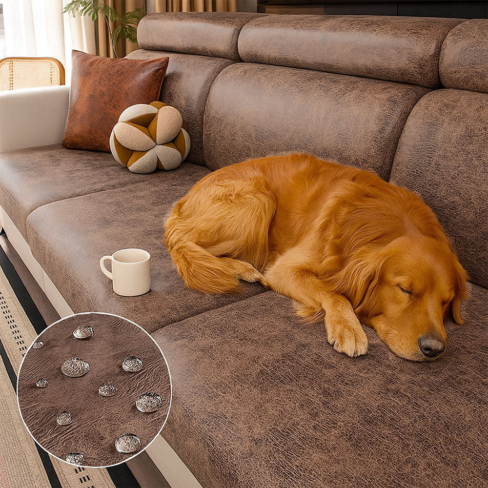 Vintage Water-repellent Silky Polyester Stretch Magic Sofa Cover