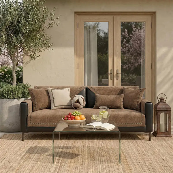 Simple Modern Jacquard High-Weight Non-Slip Chenille Outdoor Sofa Cover