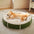 Ultra Plush Corduroy Anti-Anxiety Donut Dog Bed