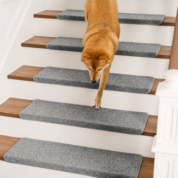 Anti-scratch Faux Sisal Stair Protectors Tape Free Washable Carpet Stair Treads