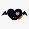 Halloween Plush Squeaky Dog Toy - Bat Heart