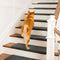 Solid Colour Plush Stair Protectors Non-Slip Tape Free Carpet Stair Treads