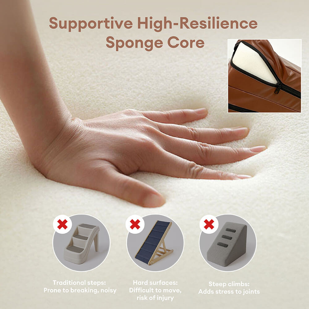 Waterproof Washable PU Leather Modular Multi-Level Pet Stairs