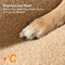 Lit pour chien rectangulaire orthopédique moelleux extra large en peluche lavable - Nuit-nuit