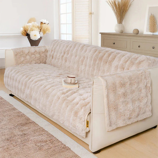 Water-resistant Fluffy Soft Furniture Protector Sofa Cover-EverDry
