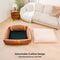 Vintage Large Cozy Calming Sofa Dog Bed