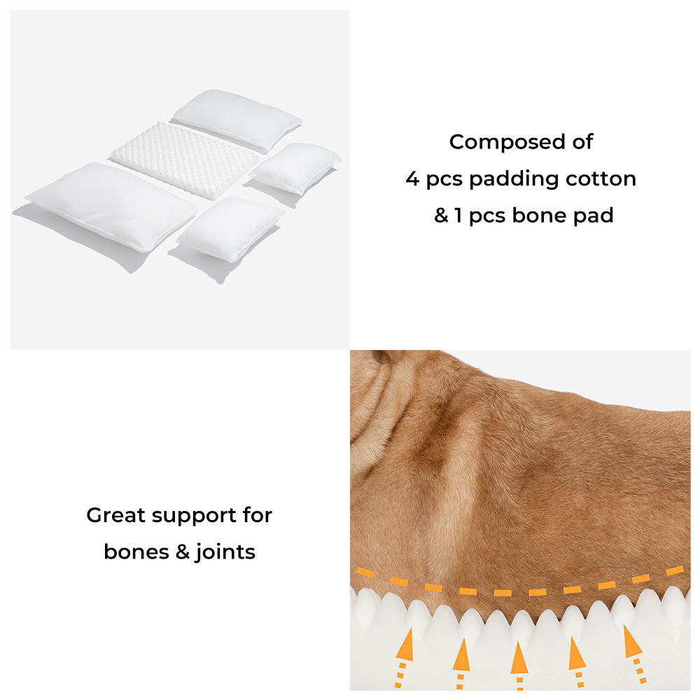 Canapé-lit double couche en fausse laine d'agneau douce pour chien et chat