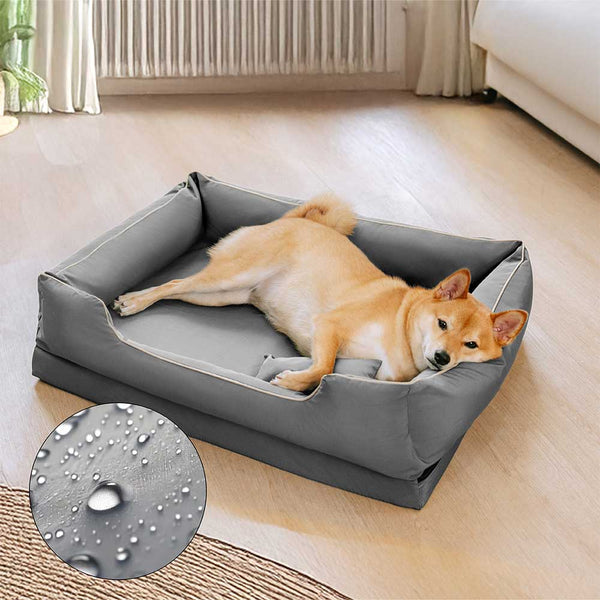Nordic Style Waterproof Anti-Scratch Washable Dog Sofa Bed with Pillow