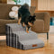 Plush Plaid High-Density Sponge Removable Pet Ramp Stairs - ComfyClimb