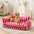 Trendy Striped Faux Lambswool Double Layer Dog & Cat Sofa Bed - Outdoor