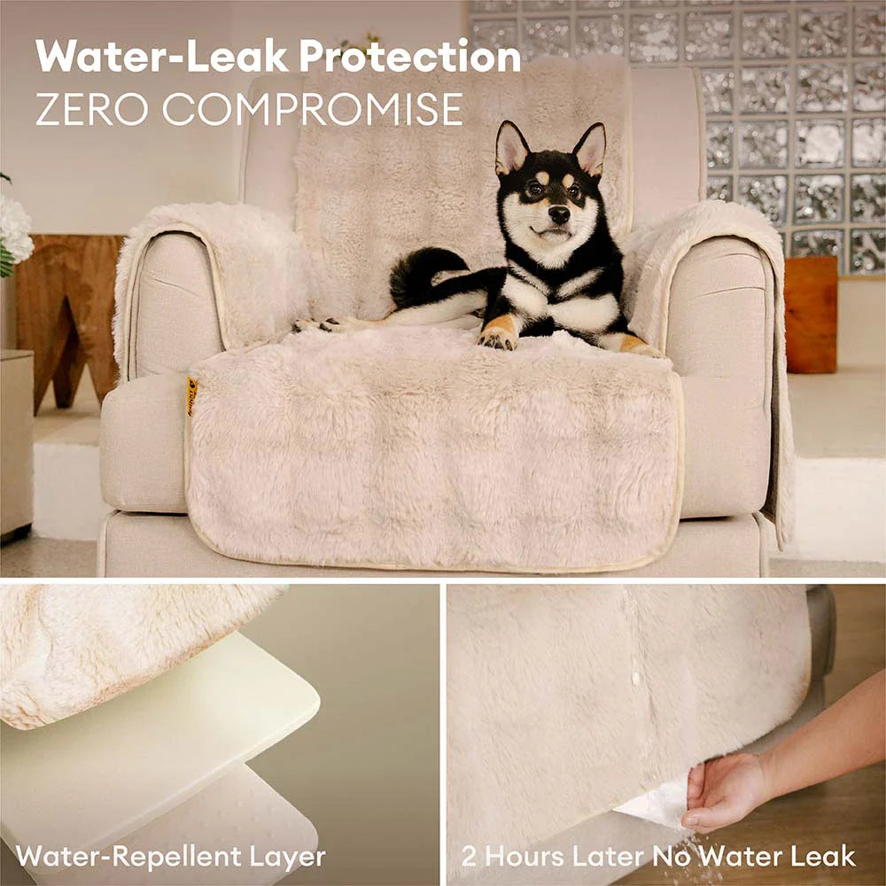 Water-resistant Fluffy Soft Furniture Protector Sofa Cover-EverDry