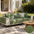 Waterproof Antimicrobial Simple Chenille Fabric Anti-scratch Outdoor Sofa Cover