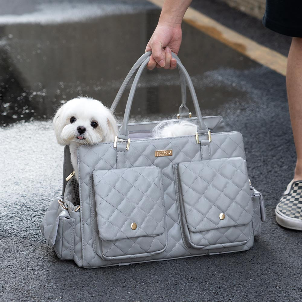 Grand sac de transport élégant et multifonctionnel pour animaux de compagnie, voyage partagé homme-chien - Queue errante