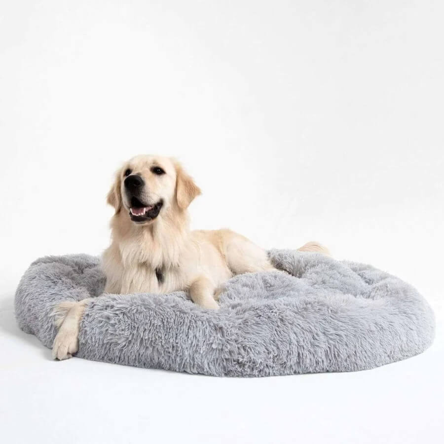 Fuzzy Round Fluffy Dog Bed