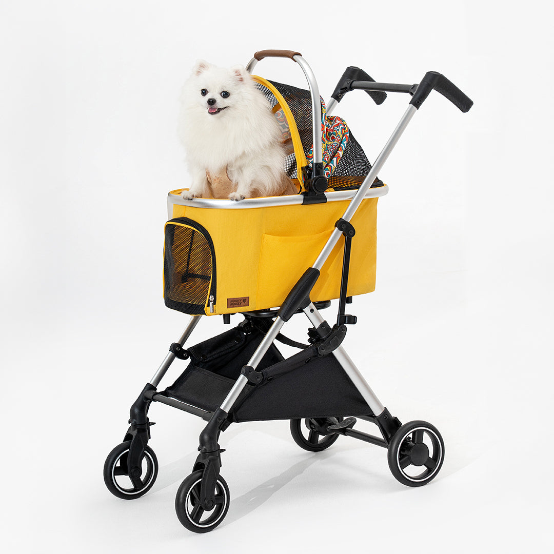 Multifunctional 2-in-1 Aluminum Alloy Pet Stroller - Ultra-Light & Detachable for Puppies