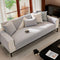 Minimalist Water-resistant Wheat Stripe Design Chenille Sofa Cover