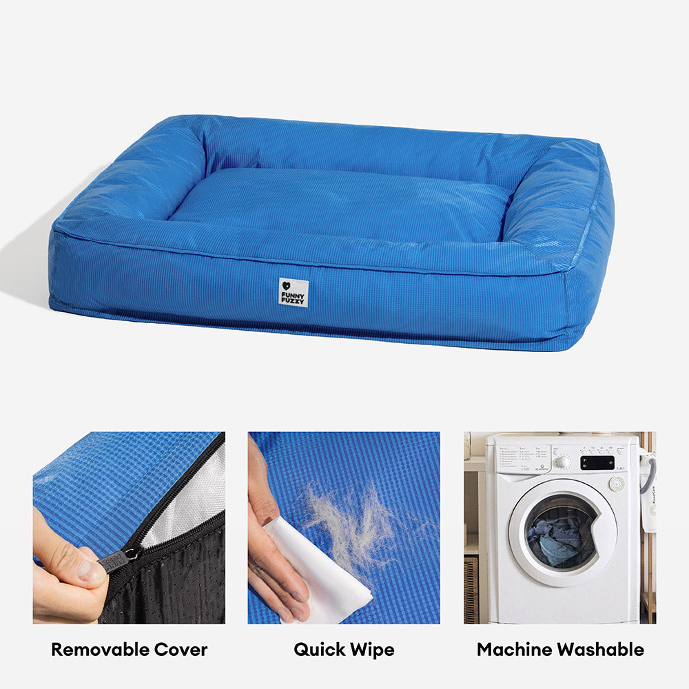 Lit pour grand chien imperméable à support surround entièrement orthopédique