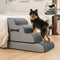Adjustable Non-Slip Washable Soft Dog Stairs with Gentle Ramp