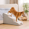 Non-slip All-season Extra Wide Portable Dog Stairs - Retro