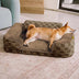 Checkered Fluffy Warm Washable Orthopedic Dog Bolster Bed – CloudNooki