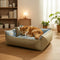 Floral Pattern Anti Static Washable All Season Dog Bed