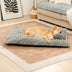 Plush Fluffy Thick Comfort Calming Dog Bed with Pillow