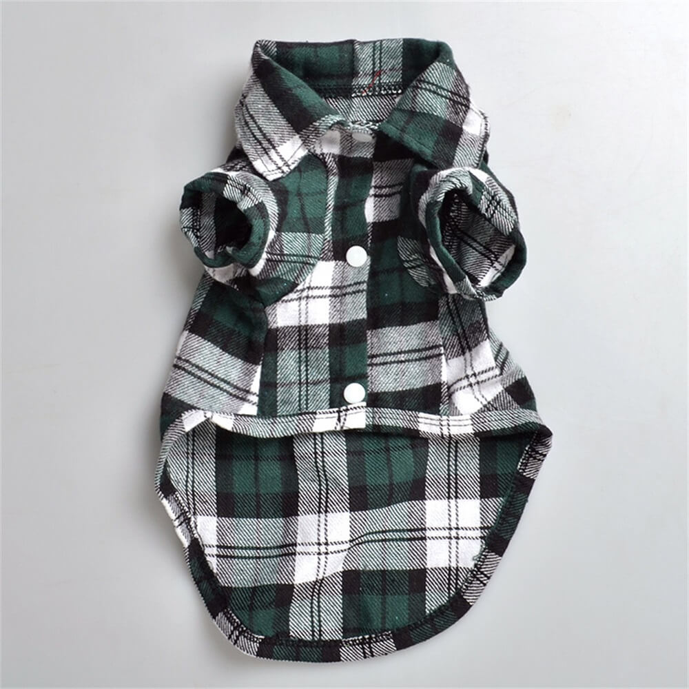 Classic Plaid Dog Shirt - Cozy and Stylish for Every Occasion