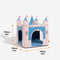 Cozy Orthopedic Kids Indoor Play Castle Bed Dog Tent Bed - Fairytale Dreamland