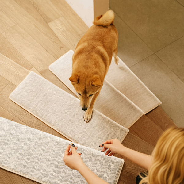 Non-slip All-season Adhesive-Grip Stair Treads - Retro