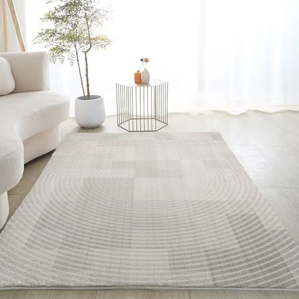 Tapis de maison en faux cachemire de style moderne et simple à carreaux