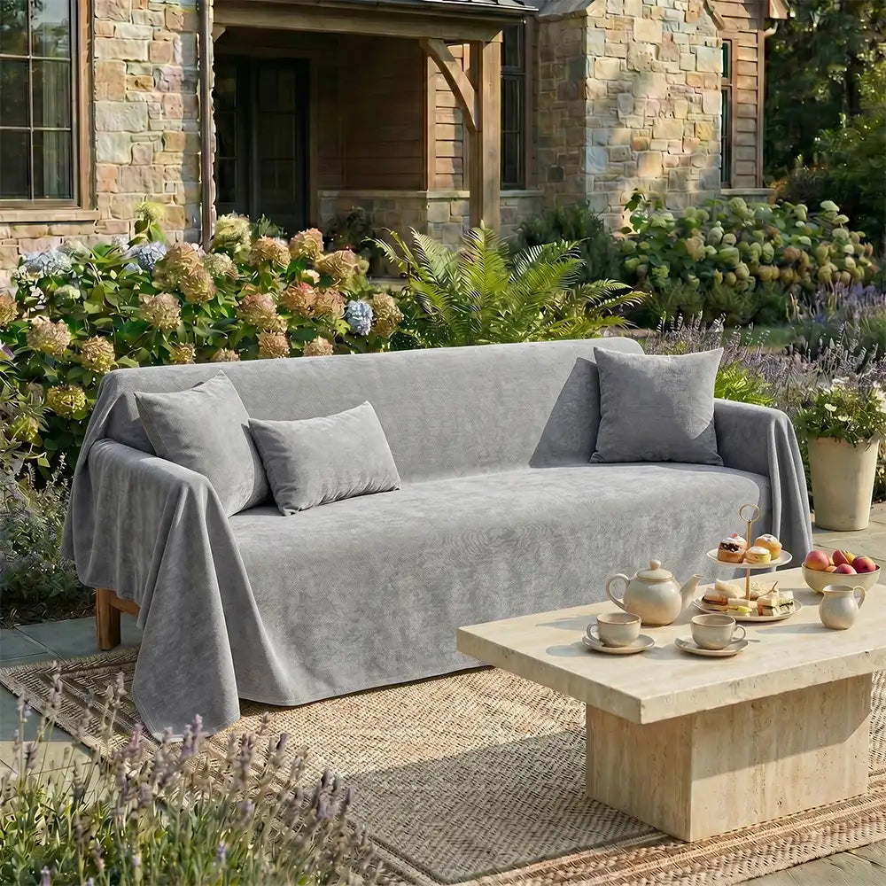 Soft and Waterproof Scratch-Resistant Non-Linting Throw Outdoor Sofa Cover