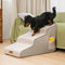 Non-slip All-season Extra Wide Portable Dog Stairs - Retro