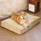Fluffy Warm Detachable Orthopedic Dog Bed- Checker Cocoon