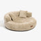 Luxe Diamond Velvet Removable Orthopedic Donut Dog Bed With Pillow - DreamNest