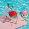FUNNYFUZZY Summer JuicyBite Plush Squeaky Dog Toy – Watermelon