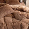Ensemble de draps de lit longs et chauds en peluche, luxe romantique, épais